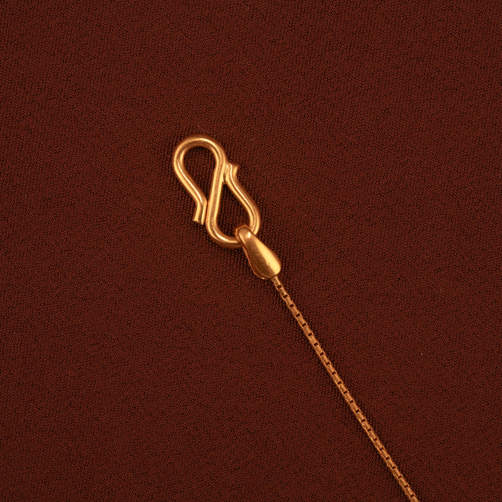 Royal Rectangle Ruby Gold Chain