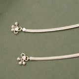 Elegant Plain Silver Anklet