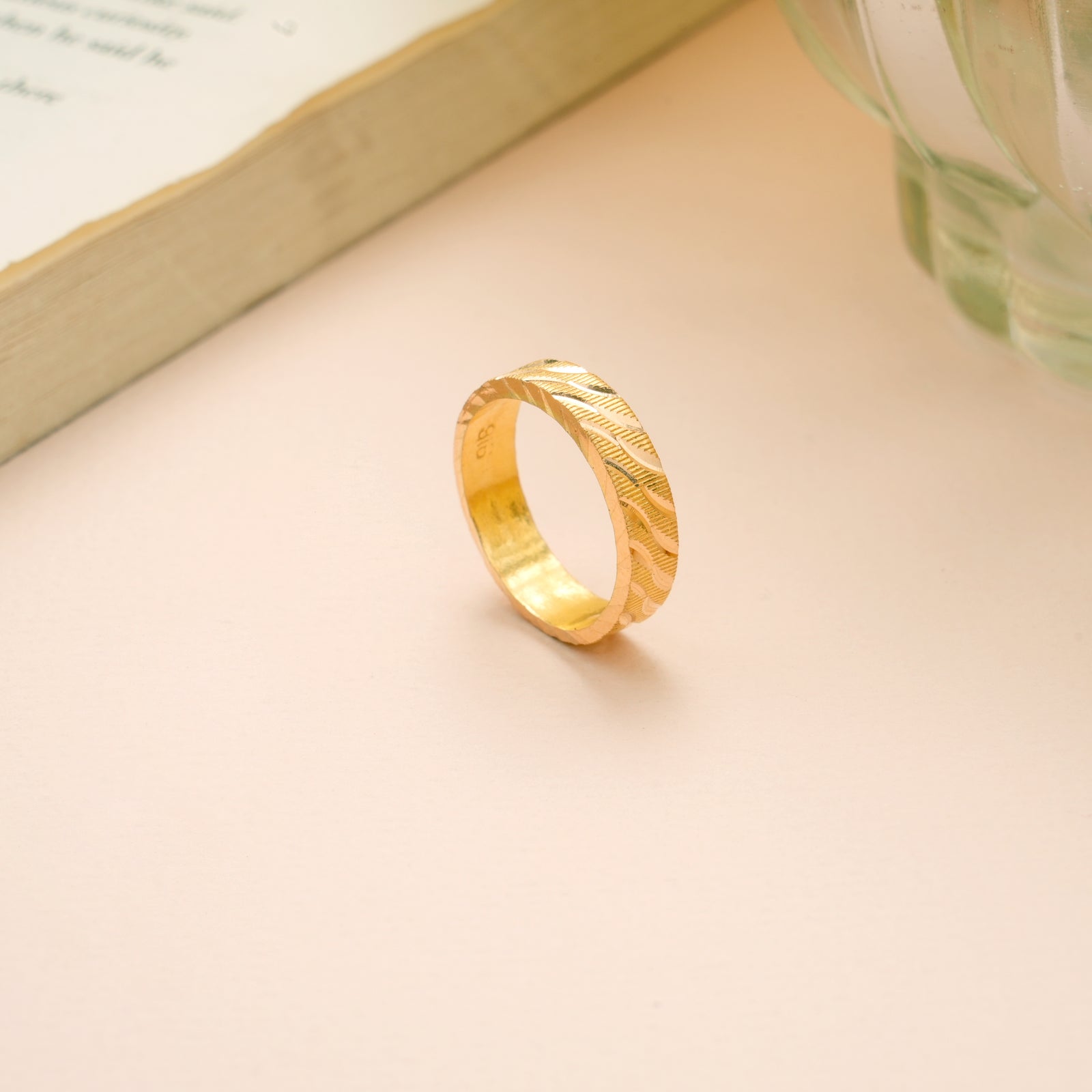 Minimal Design with Gold Band Ring