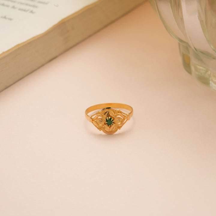 Fancy Green Stone Gold Women’s Ring