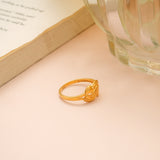 Fancy Dual Heart Gold Women’s Ring