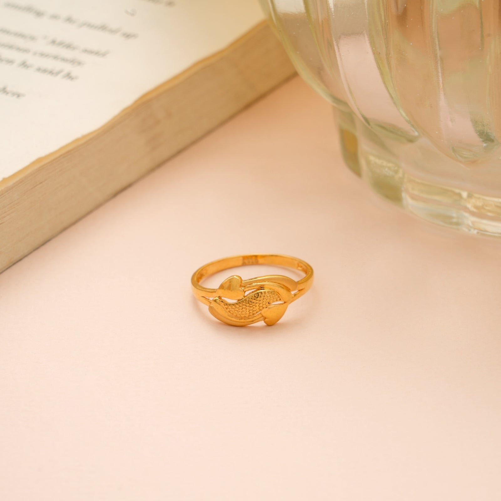 Fancy Dual Heart Gold Women’s Ring