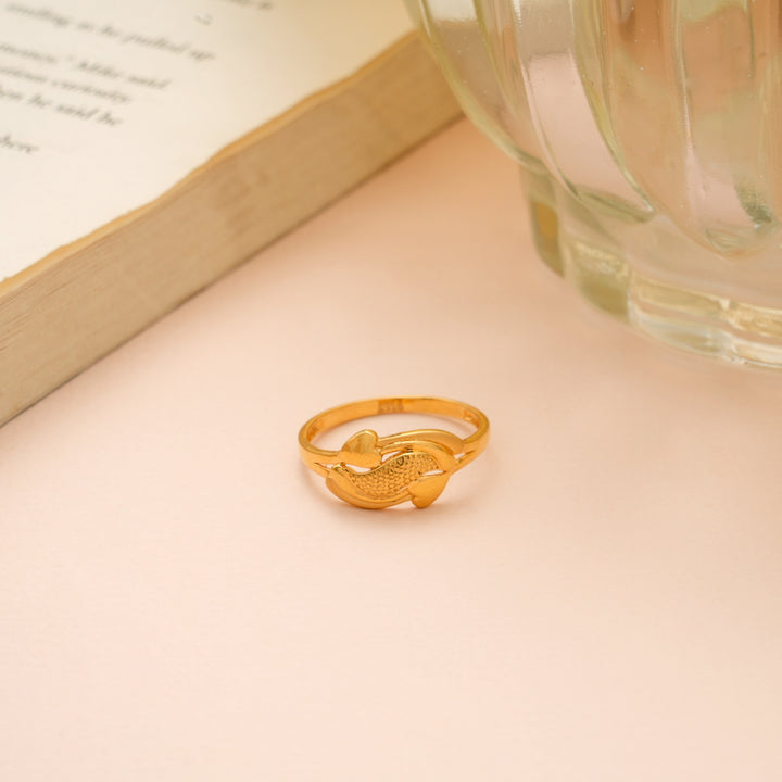 Fancy Dual Heart Gold Women’s Ring