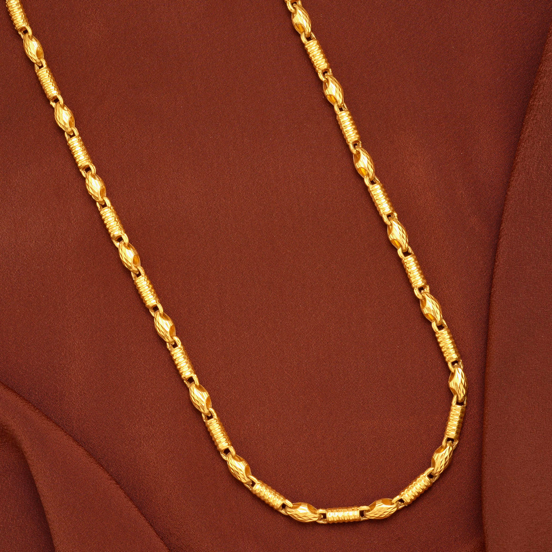Majestic Gold Slim Pipe Design Gold Chain