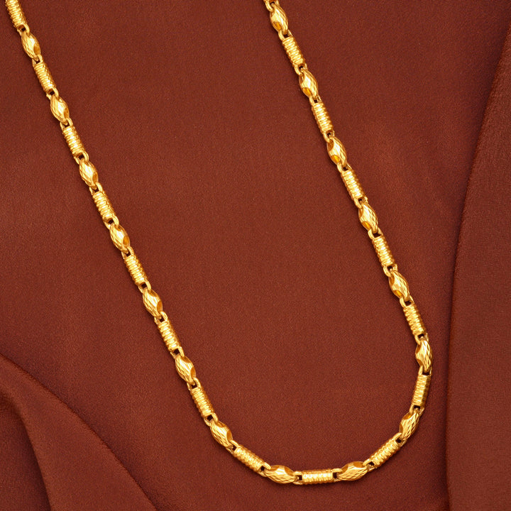 Majestic Gold Slim Pipe Design Gold Chain