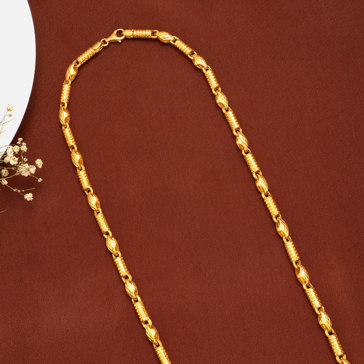 Majestic Gold Slim Pipe Design Gold Chain