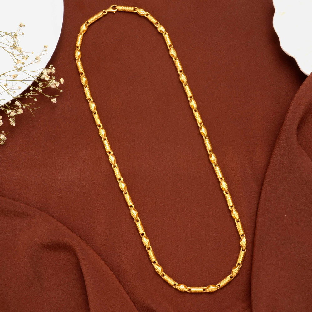 Majestic Gold Slim Pipe Design Gold Chain