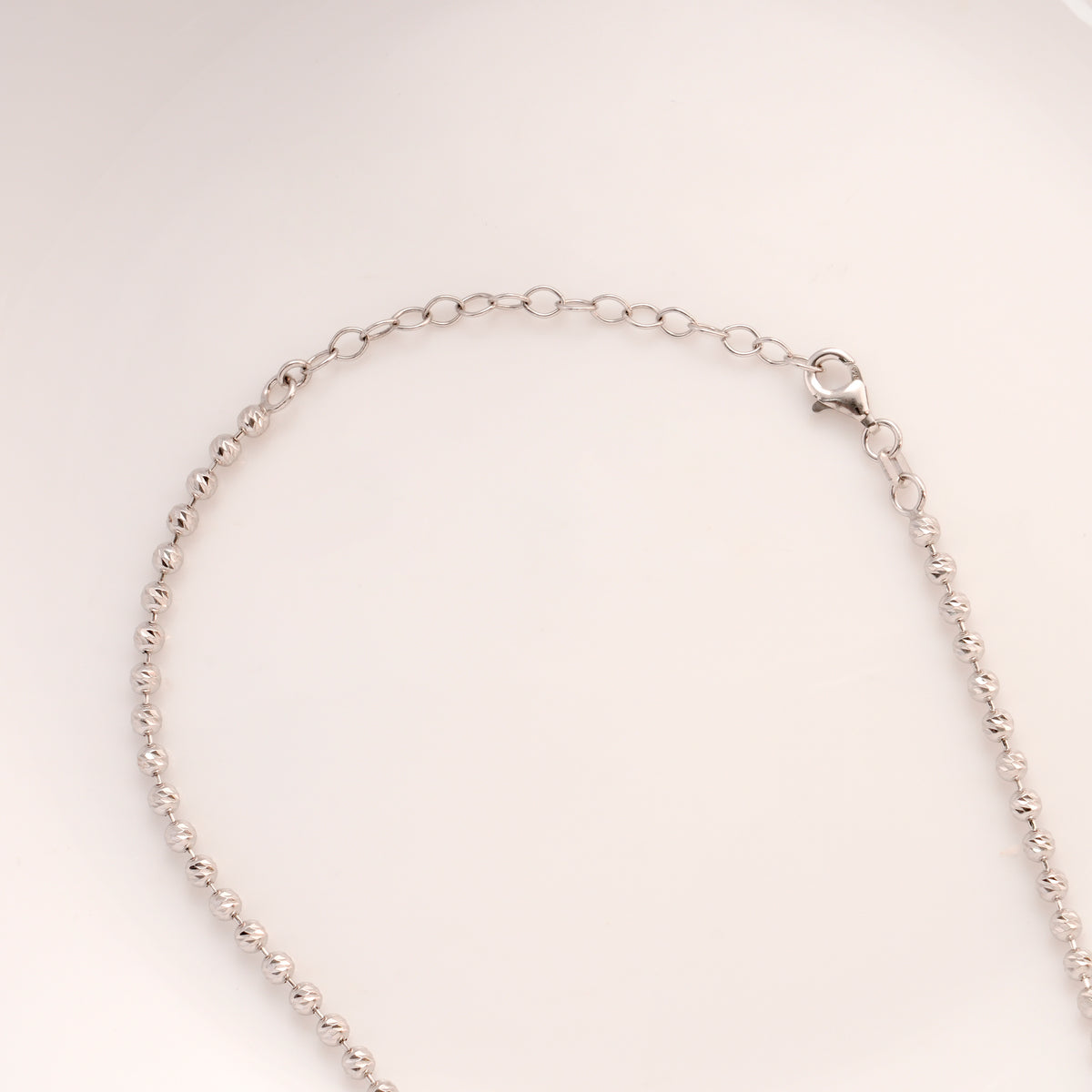Plain Ball Designed Silver Chain