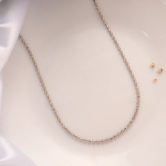 Plain Ball Designed Silver Chain