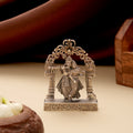 Antique Divine Radha Krishna Silver Idol