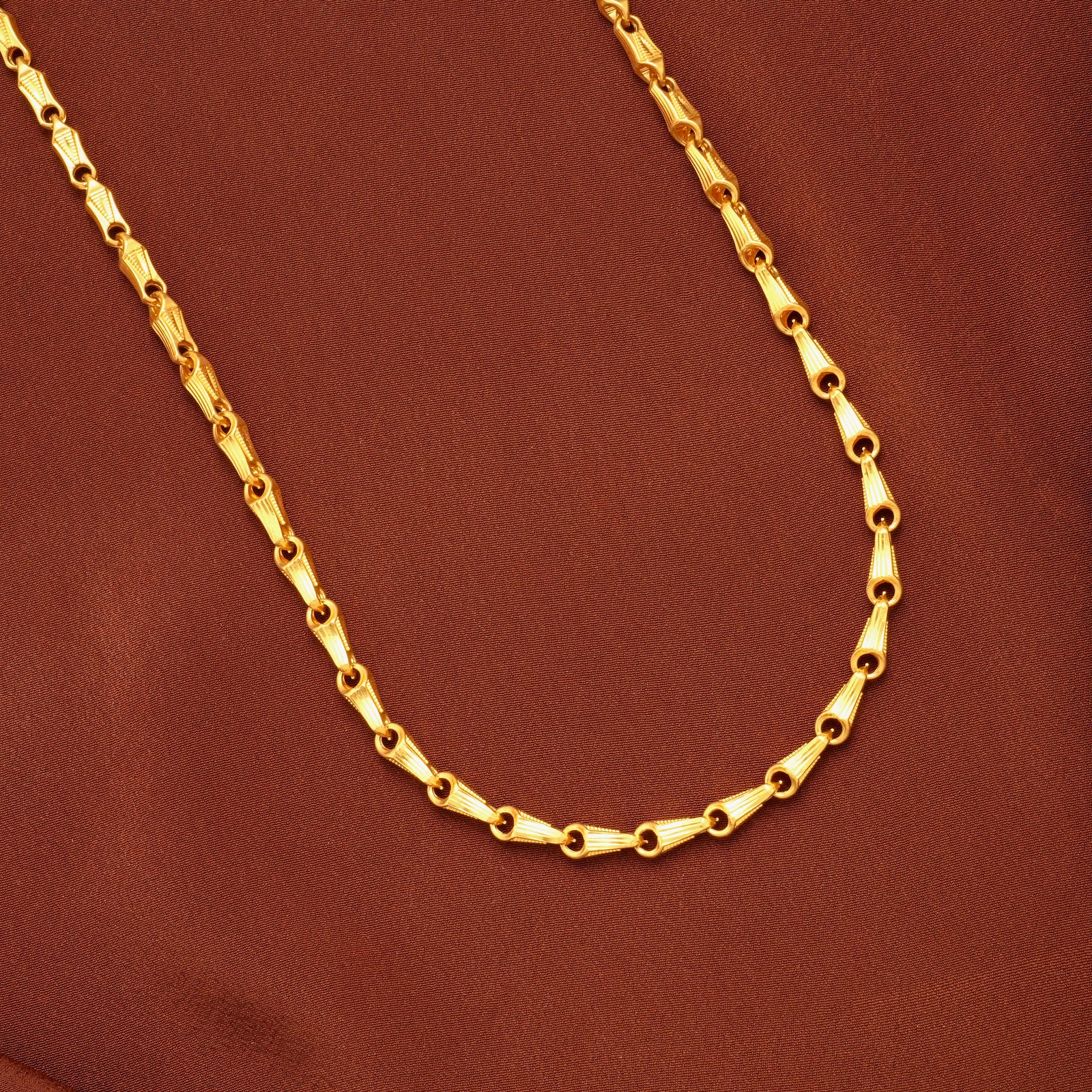 Traditional Gold Gobi Link Long Chain