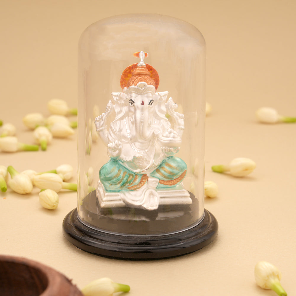 Lord Ganapathi Silver Idol