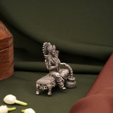 Oxidized Silver Lakshmi Murti With Money Pot Idol