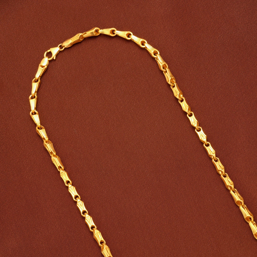 Traditional Gold Gobi Link Long Chain