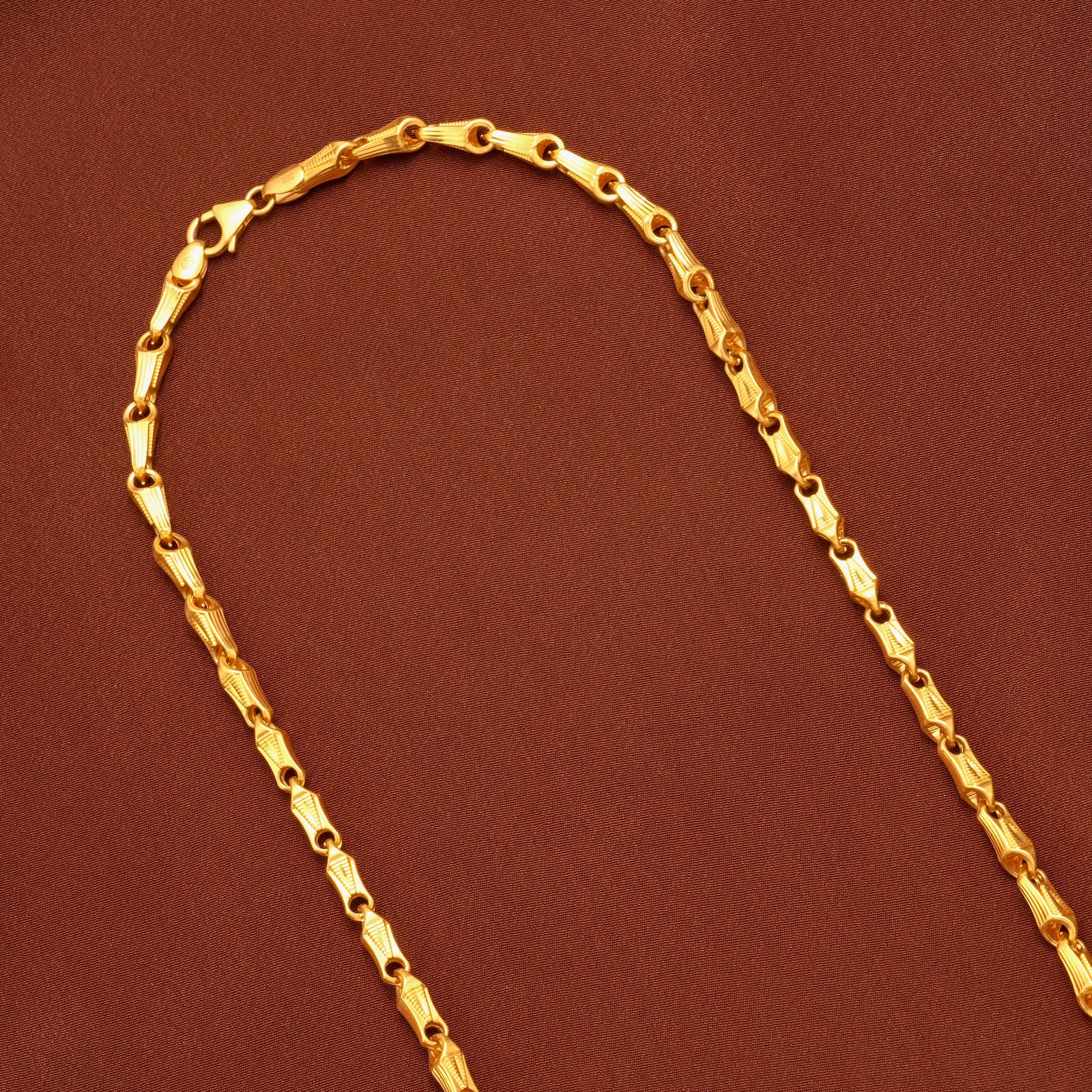 Traditional Gold Gobi Link Long Chain