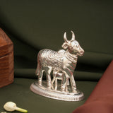 Divine Gomatha Silver Idol