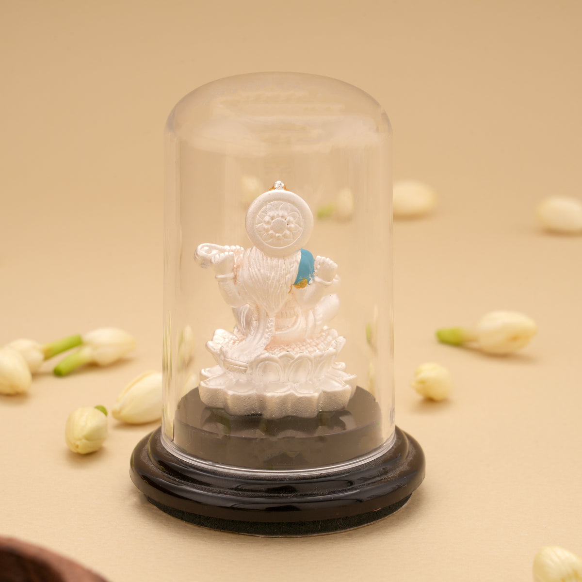 Goddess Saraswathi Silver Idol
