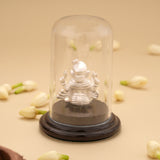 Vinayagar Silver Statue With Glass Idol