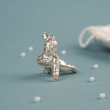 Joyful Krishna Silver Idol