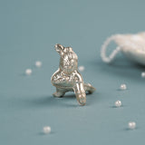 Joyful Krishna Silver Idol