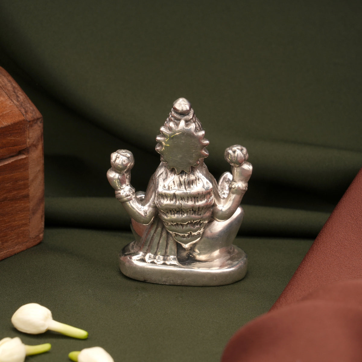 Antique Divine Amman Silver Idol