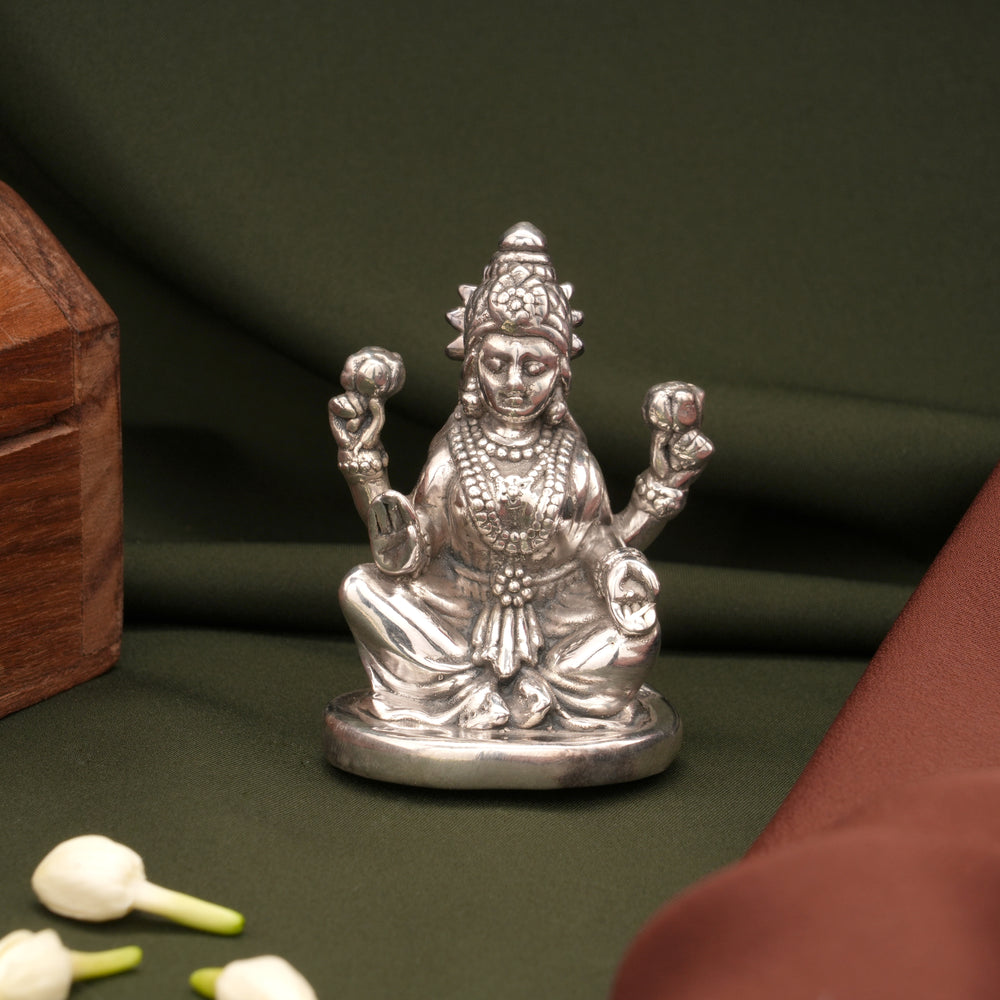 Antique Divine Amman Silver Idol