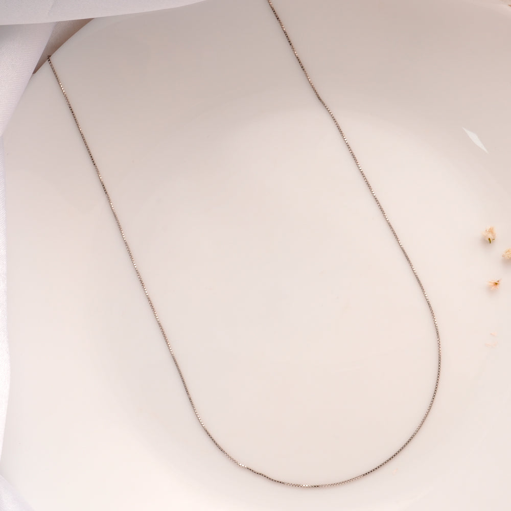 Classic Silver Cable Design Chain