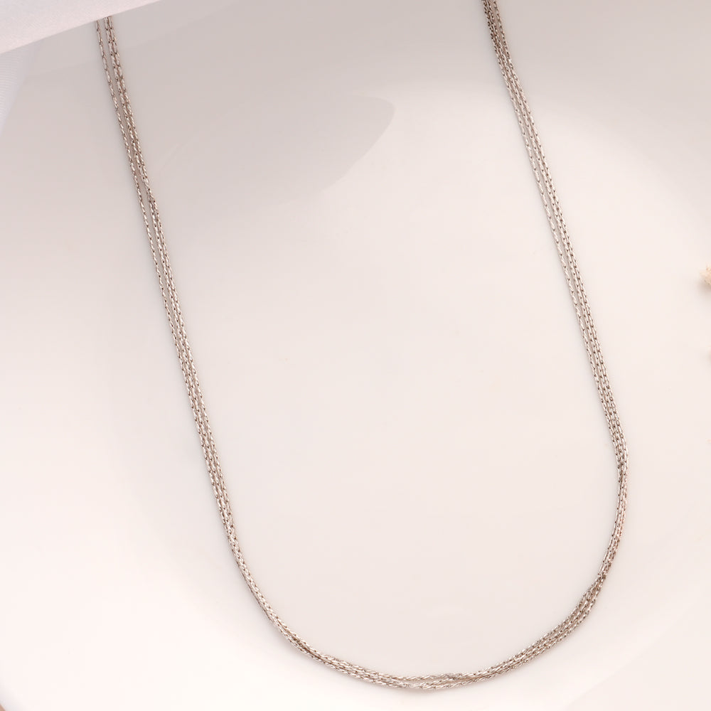 Regal Silver Layer Rope Chain