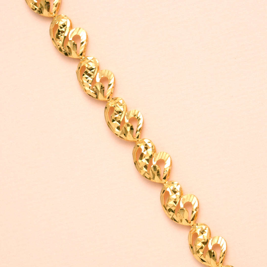 Fancy Mango Design Gold Bracelet for Women