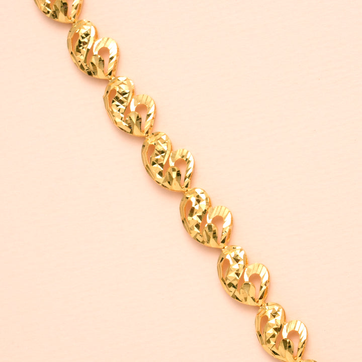 Fancy Mango Design Gold Bracelet for Women