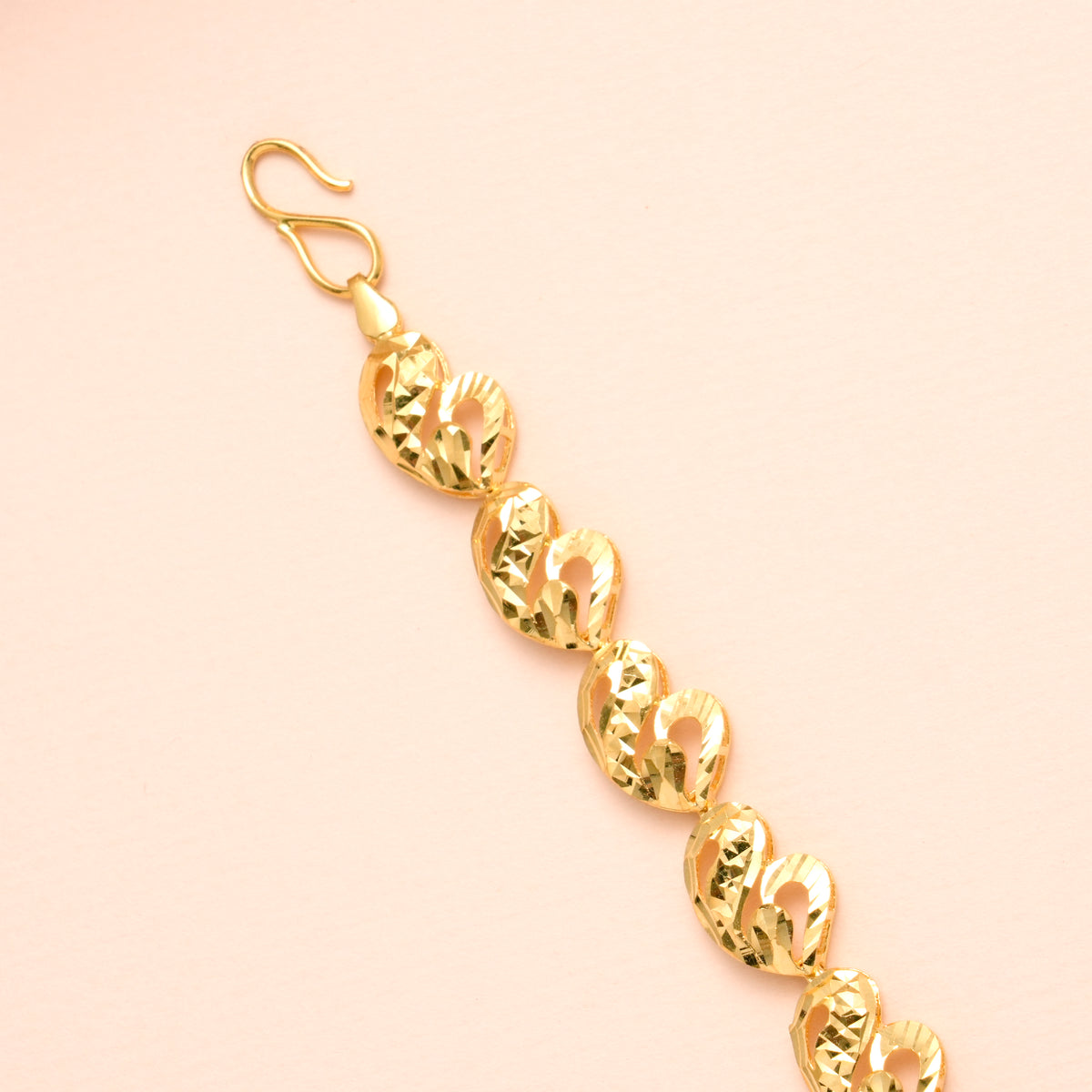 Fancy Mango Design Gold Bracelet for Women