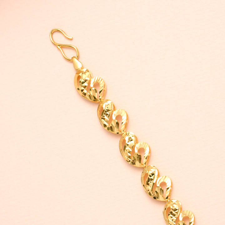 Fancy Mango Design Gold Bracelet for Women