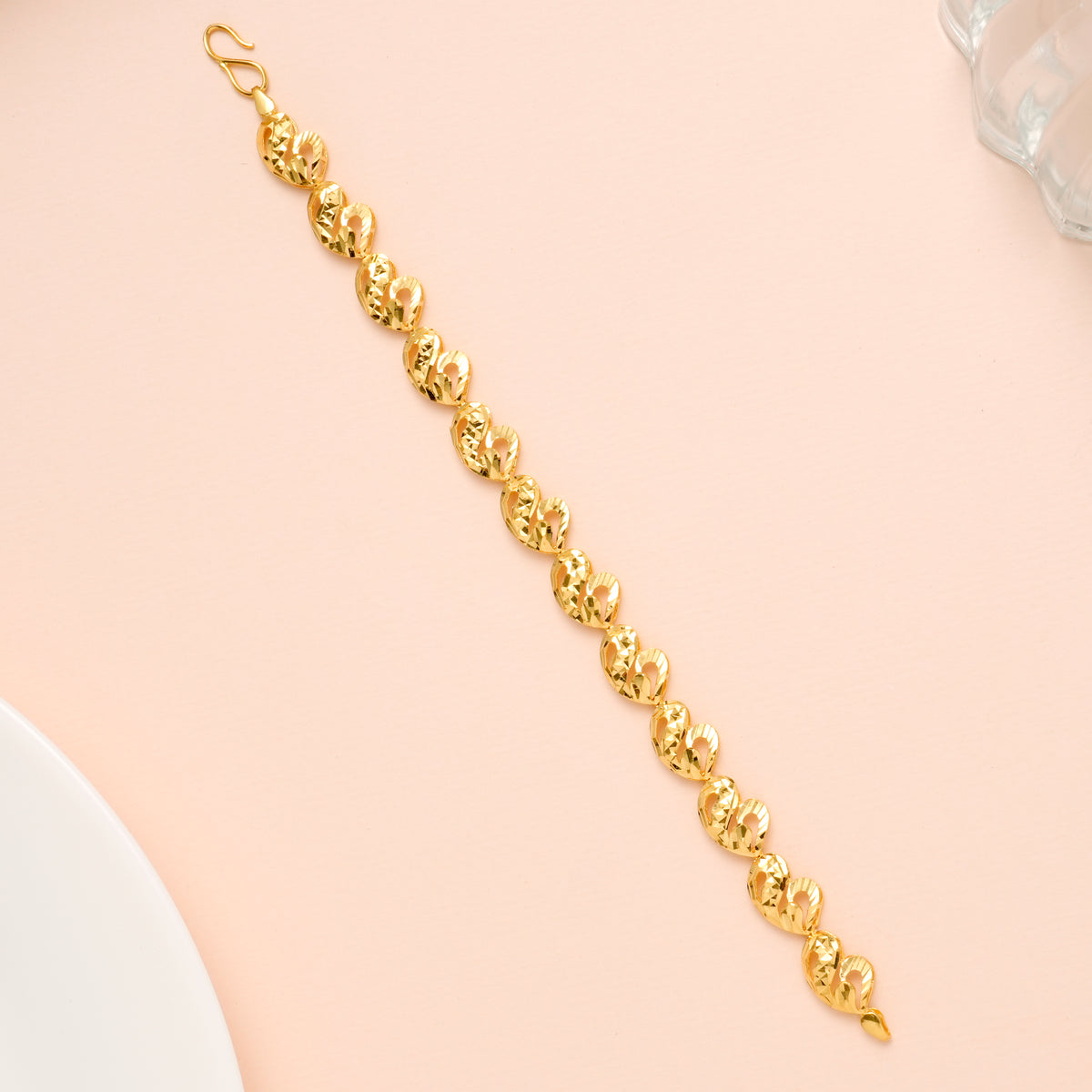 Fancy Mango Design Gold Bracelet for Women