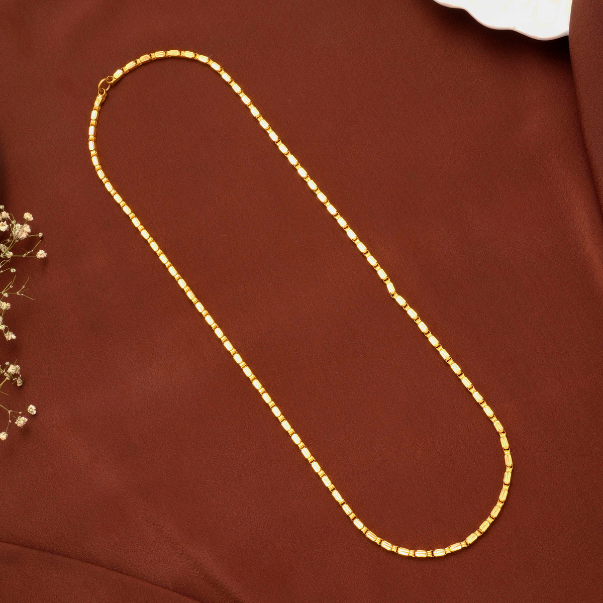 Majestic Fine Vertical Gold Chain for Men
