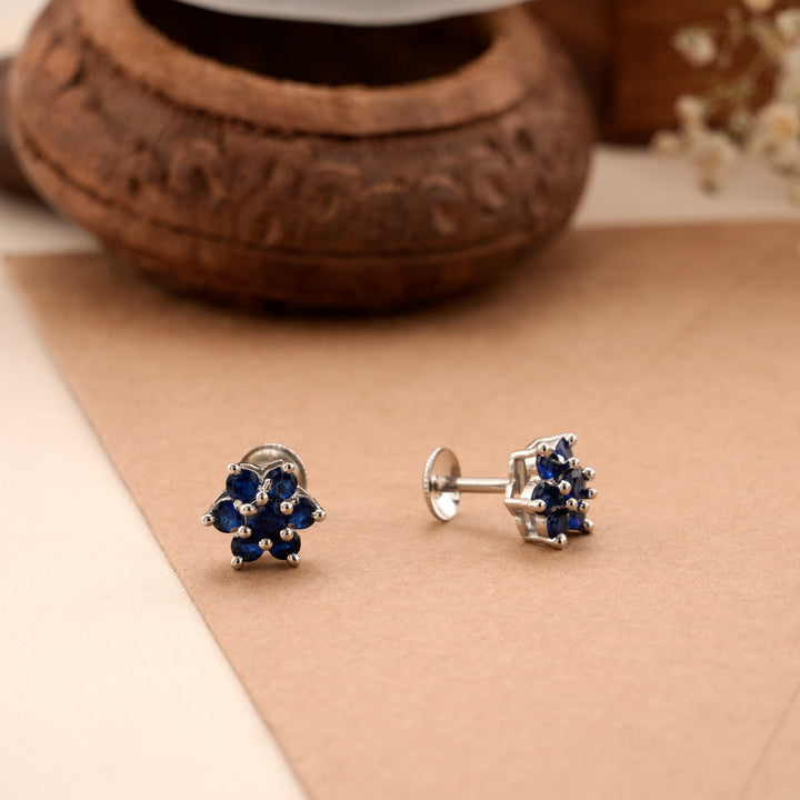 Royal Blue Stone Silver Stud