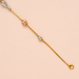Charm Rose Gold Balls with Bracelet for Women