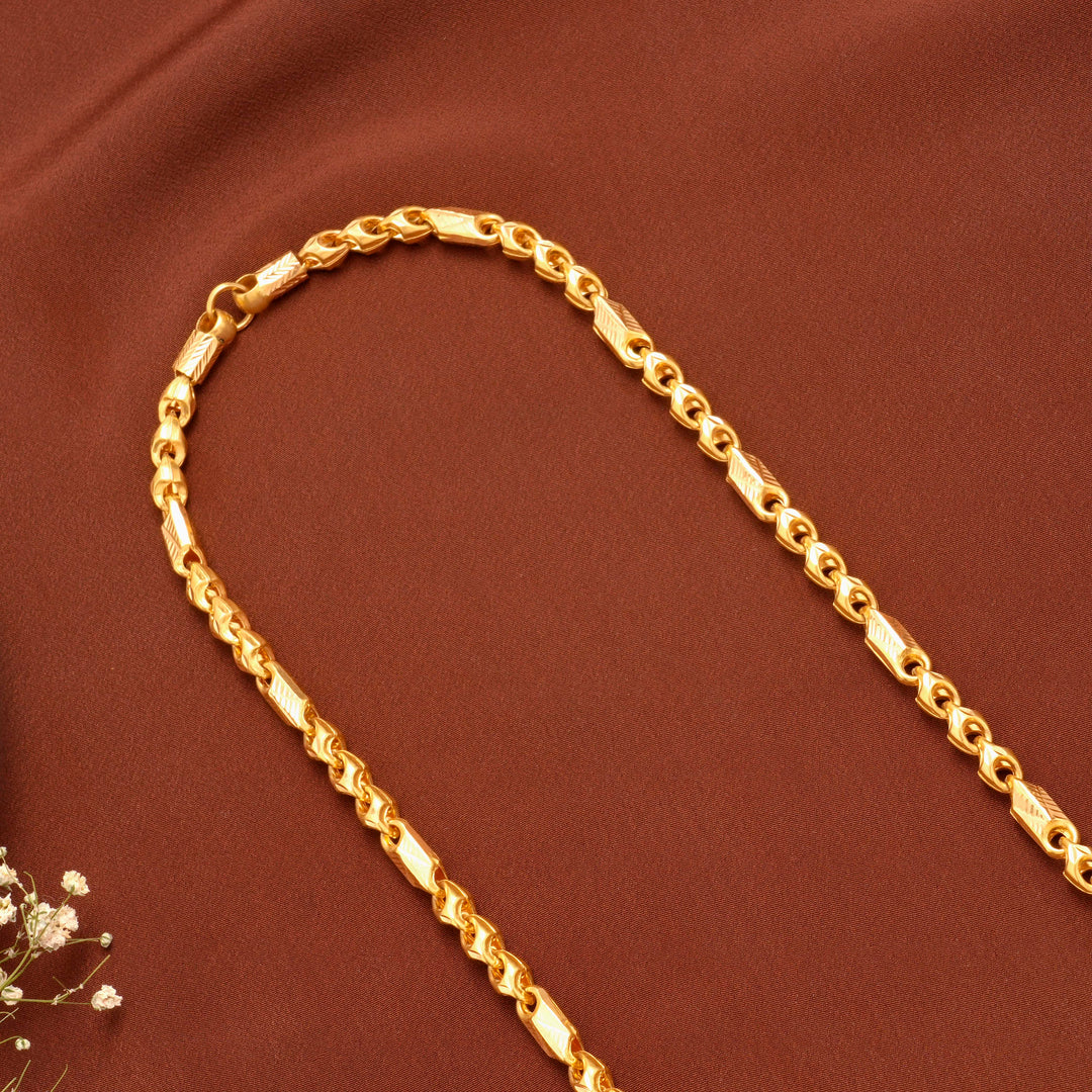 Regal Twist Gold Chain for Men