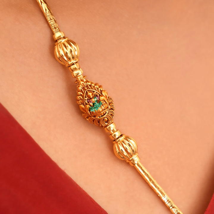 Classic Nagas Lakshmi Golden Mugappu Chain