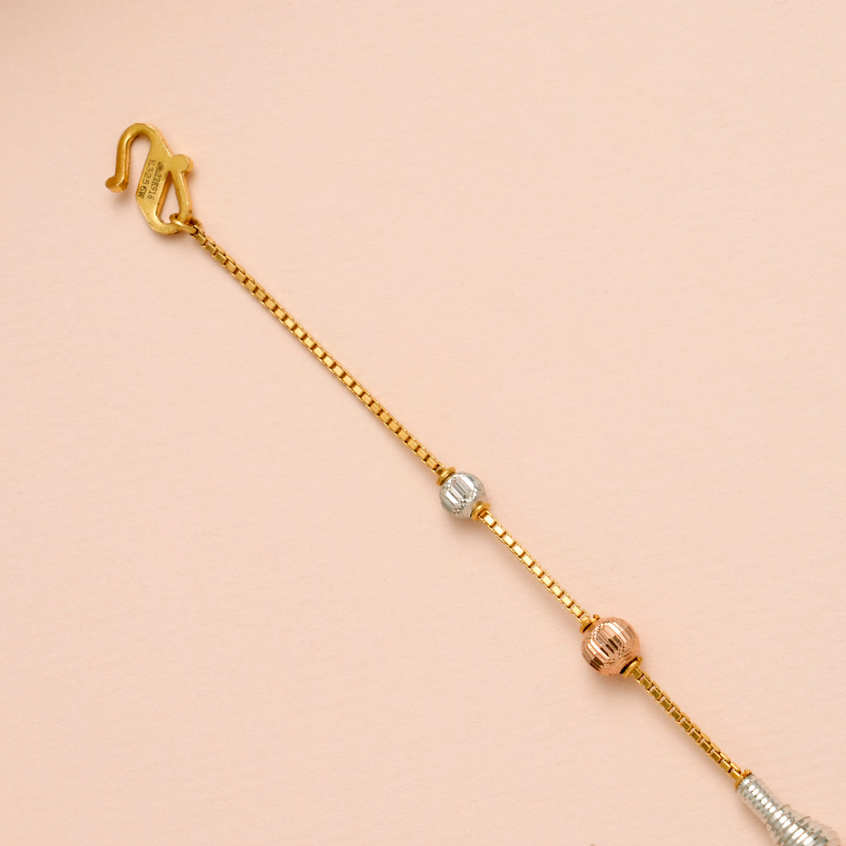 Charm Rose Gold Balls with Bracelet for Women
