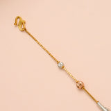 Charm Rose Gold Balls with Bracelet for Women
