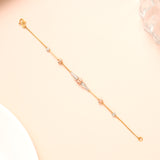 Charm Rose Gold Balls with Bracelet for Women