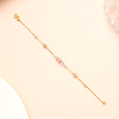 Charm Rose Gold Balls with Bracelet for Women