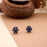 Royal Blue Stone Silver Stud