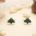 Emerald Spark Halo Crown Silver Toe Ring