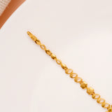 Centre Geometric Pattern Gold Bracelet