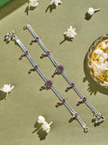 Ruby Diva Drops Anklet