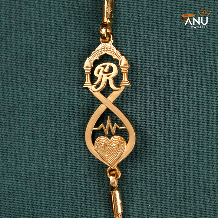 Couples Heart Infinity Mugappu Chain and Bracelet