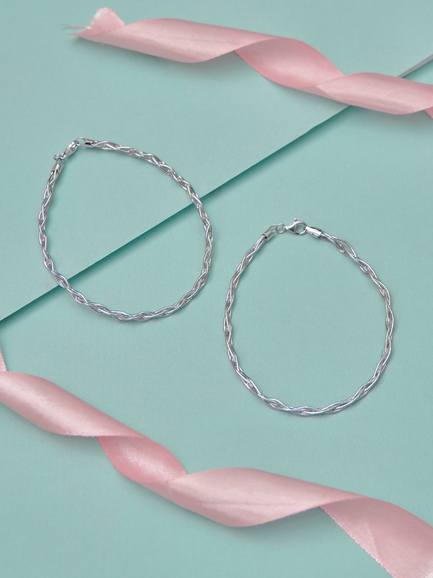 White Bling Trail Anklet