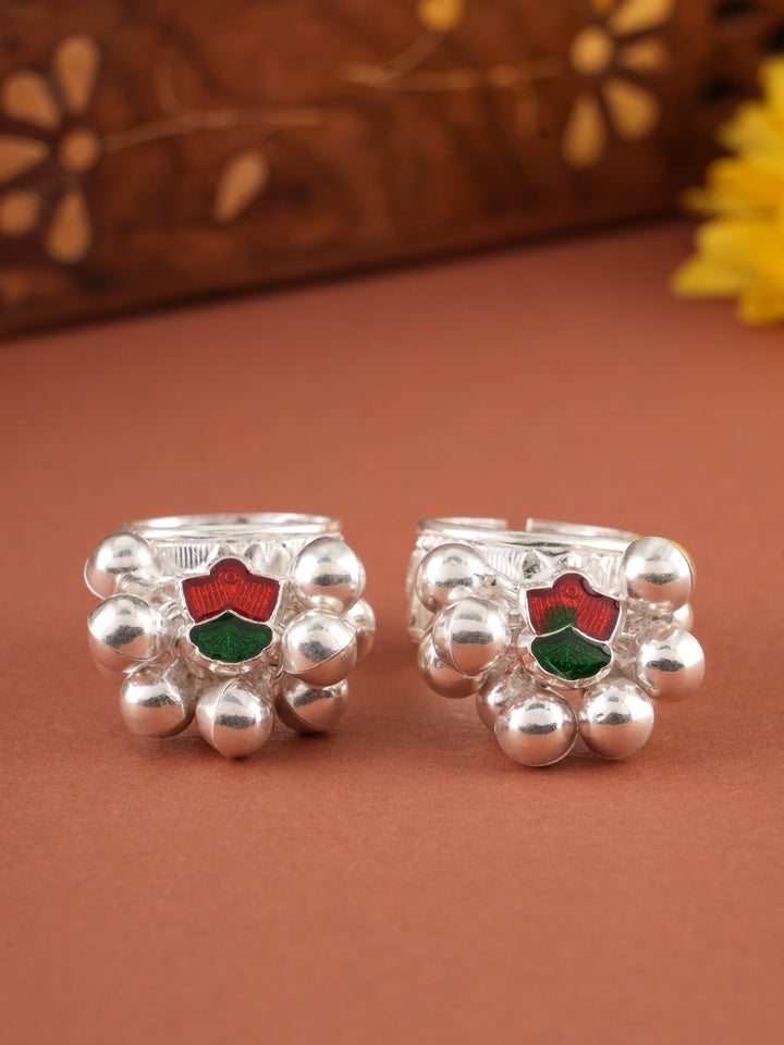 Enamel Salangai Silver Metti
