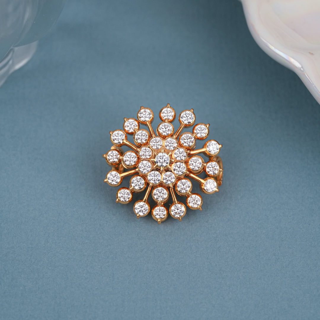 Dazzling Starburst Design Diamond Mugappu